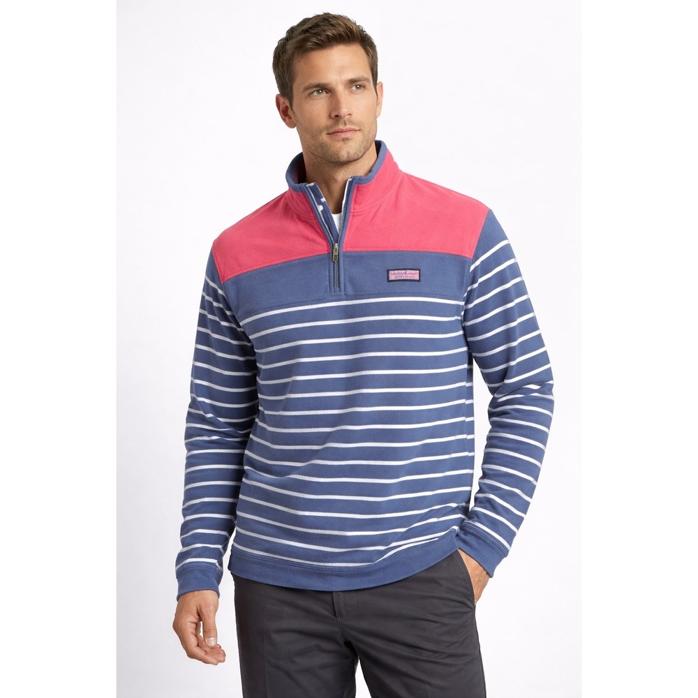 Vineyard Vines 1/4 Zip Cotton Pullover Sweatshirt Men's size SMALL